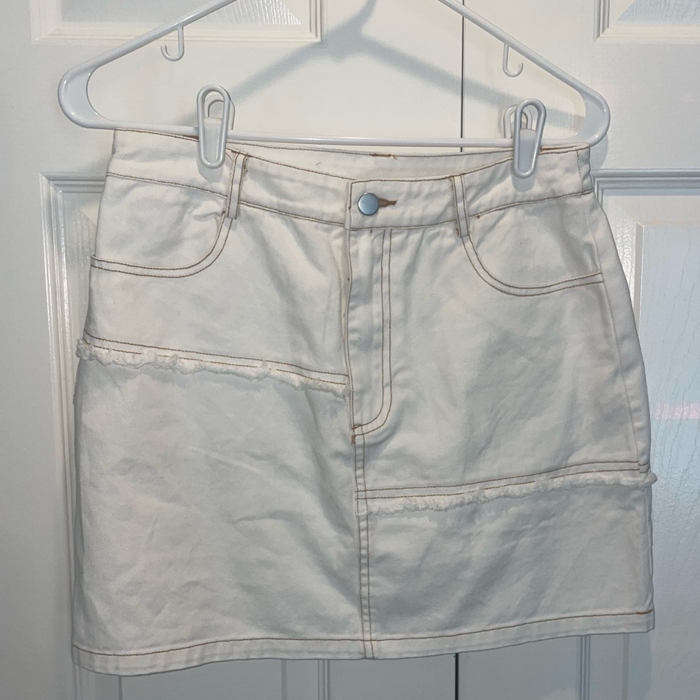 Boutique patchwork mini skirt
